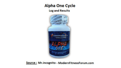 CEL Alpha One Cycle : Results and Log with Mr.Incognito