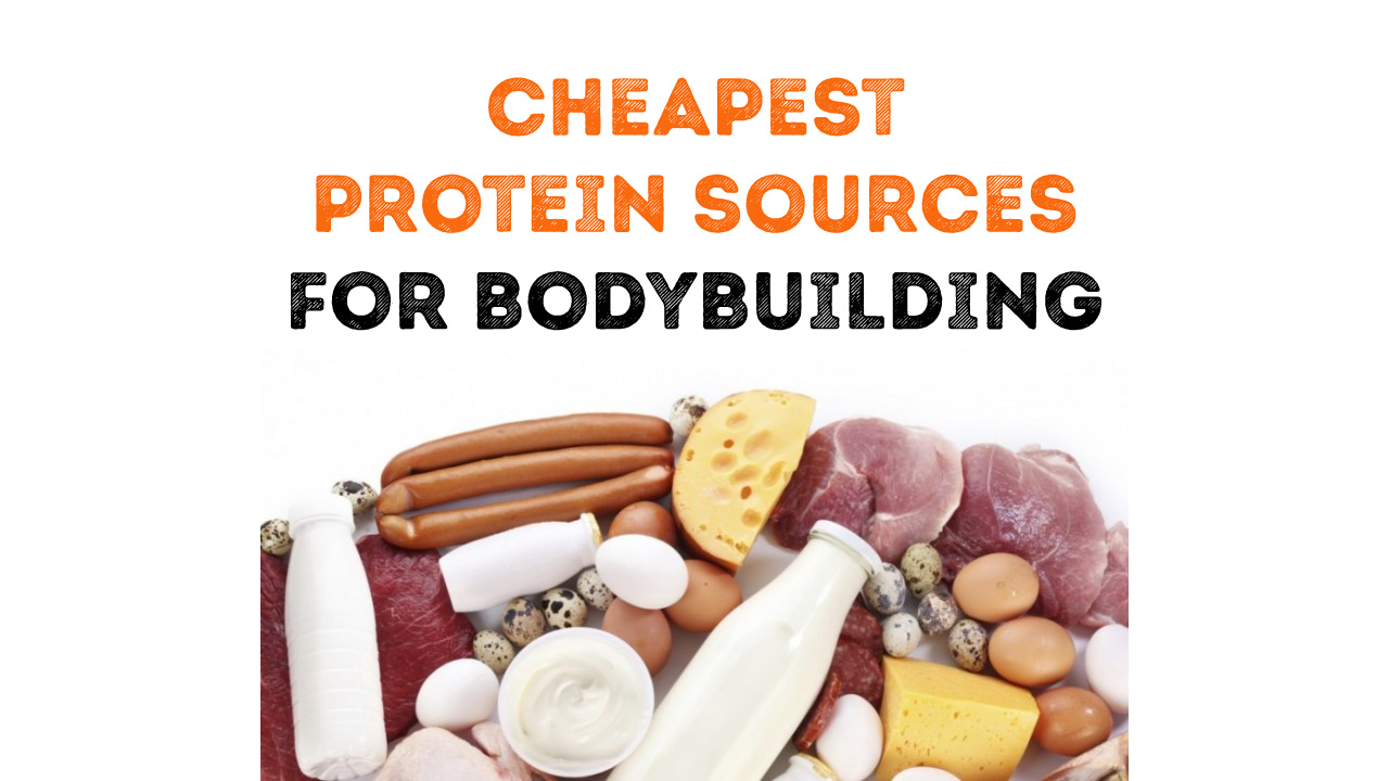 Cheapest Protein Sources for Bodybuilding based on gms/$